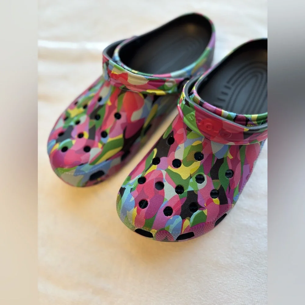 Crocs Classic Bubble Block Clogs Multicolor Size 11 Womens - Picture 2 of 11
